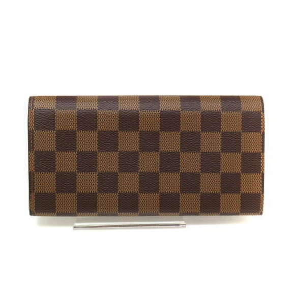 Louis Vuitton Portefeuille Emily Long Wallet Damier Canvas Ebene Brown - Picture 3 of 6